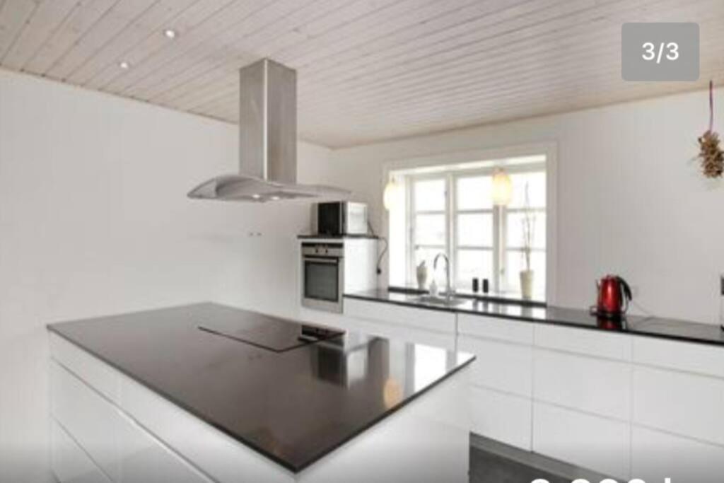Dejligt Stort Hus Med Spa Ålbæk Kültér fotó